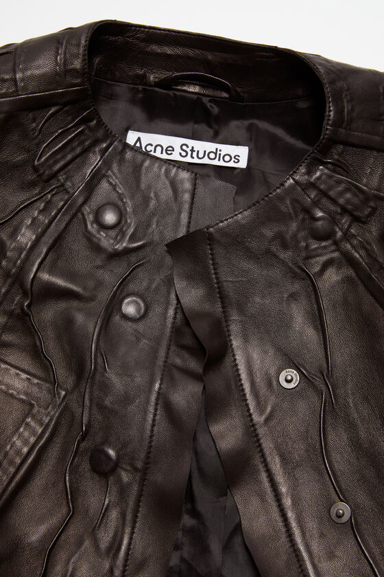 (image for) Effortless Creased leather jacket